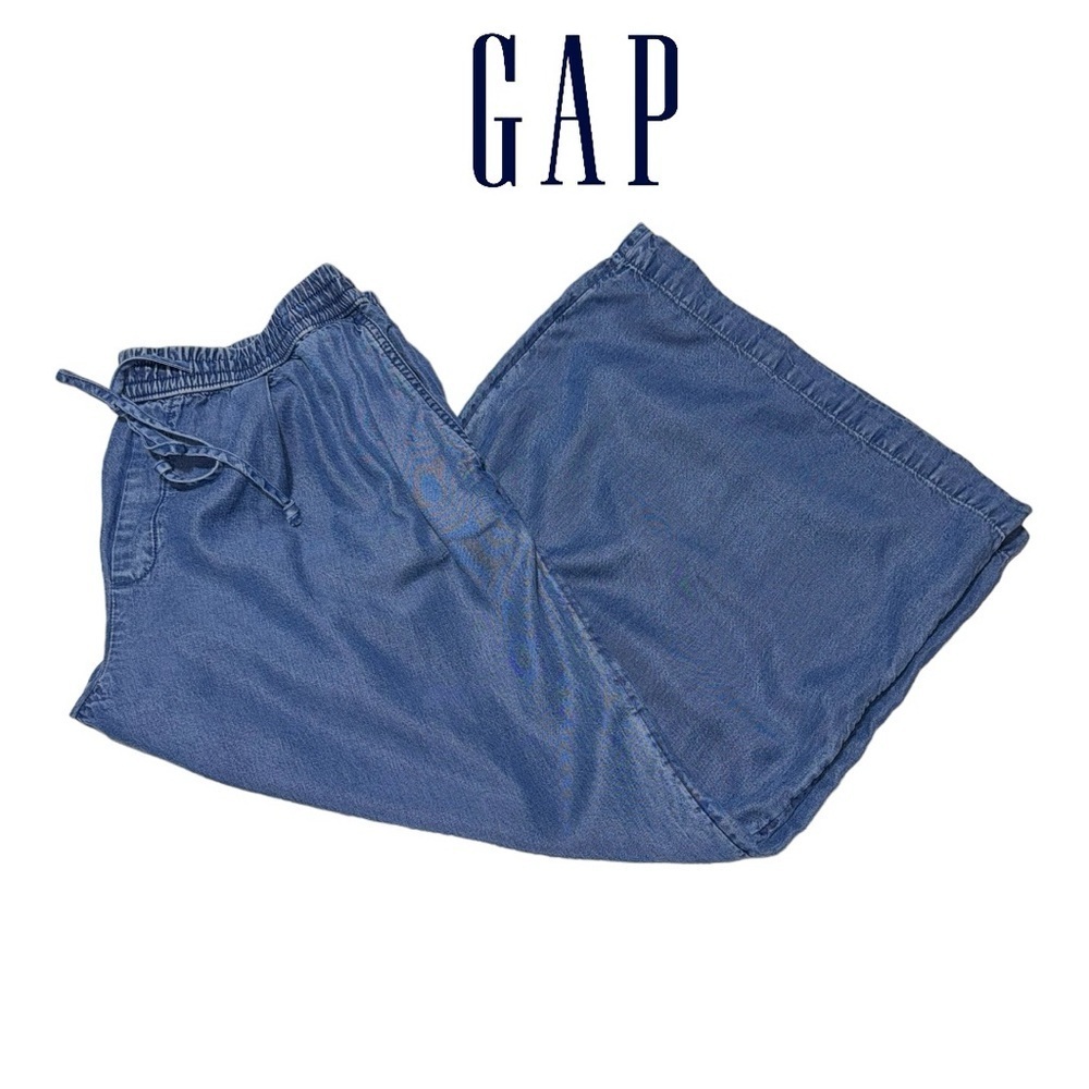 GAP (EUC) Draw String Wide Leg Capri Pant, Size Medium